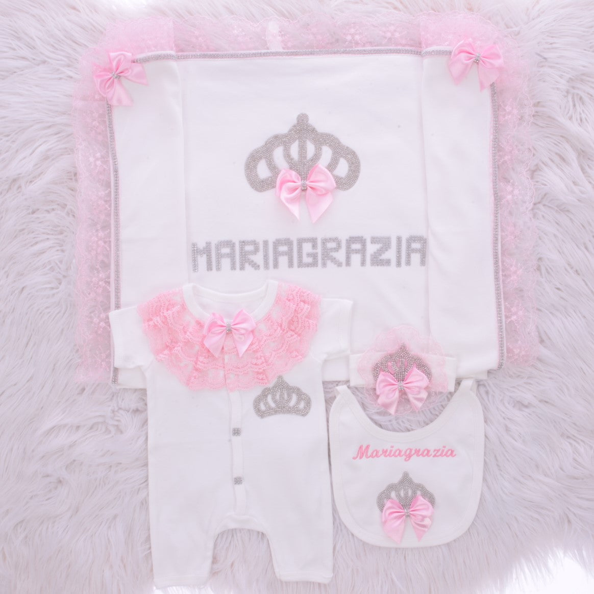 Conjunto de recién nacido Pink Princess Delight