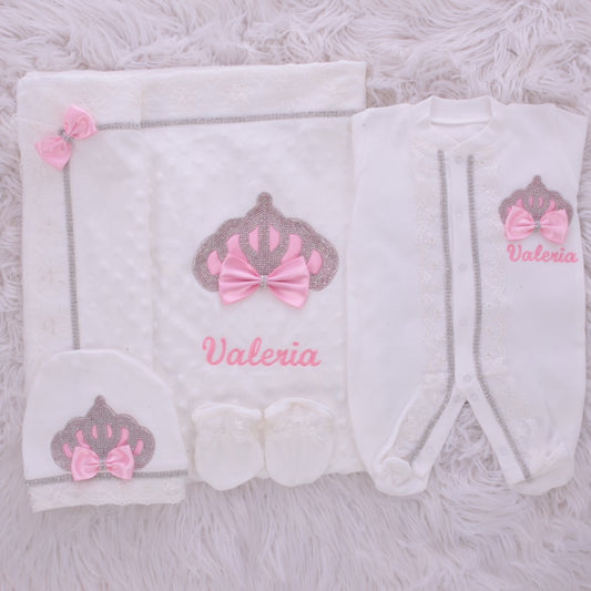 Princess Crown Jewel Layette Set