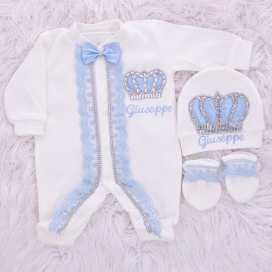 Snowy Azure Newborn Outfit