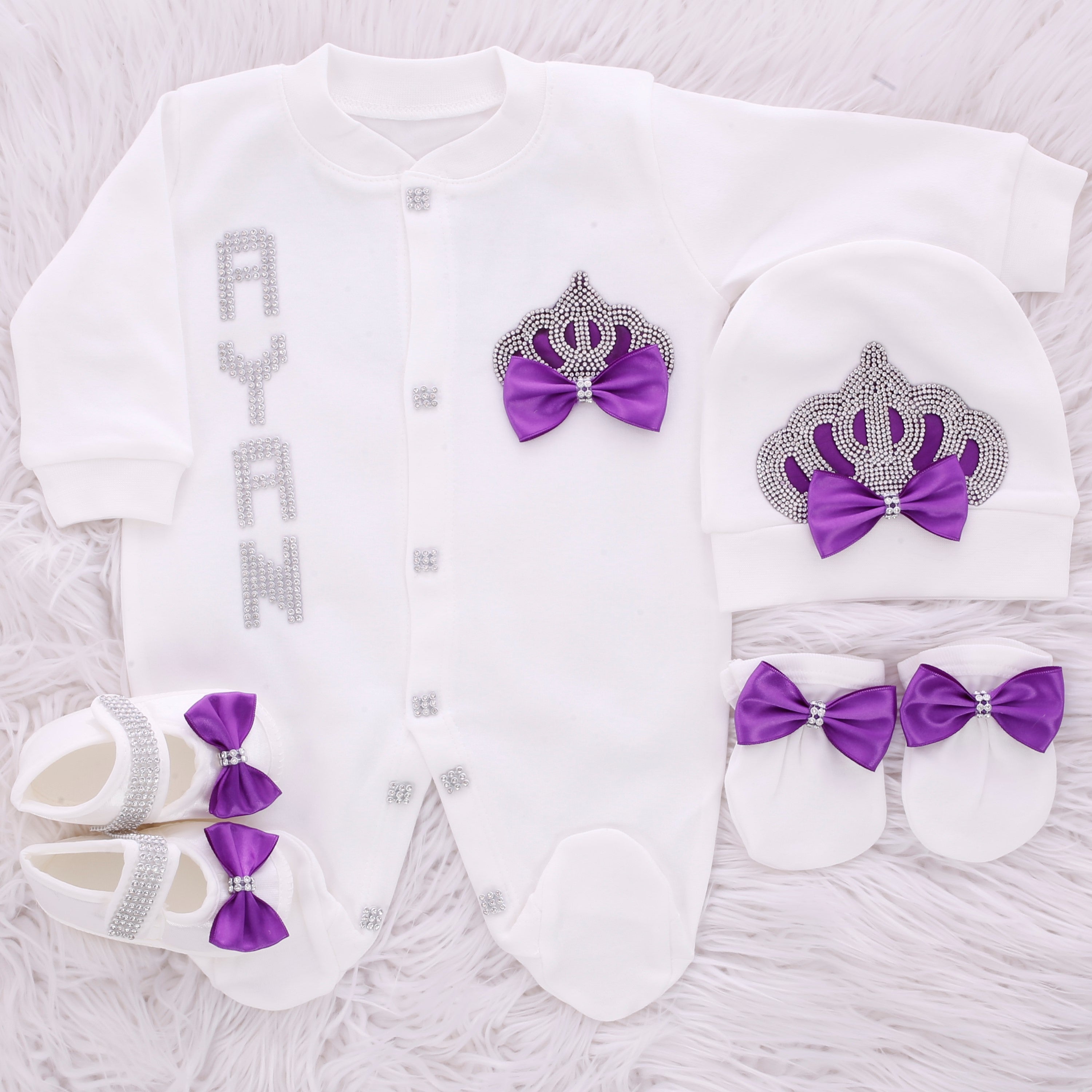 Elegant Purple Crown Prince Set