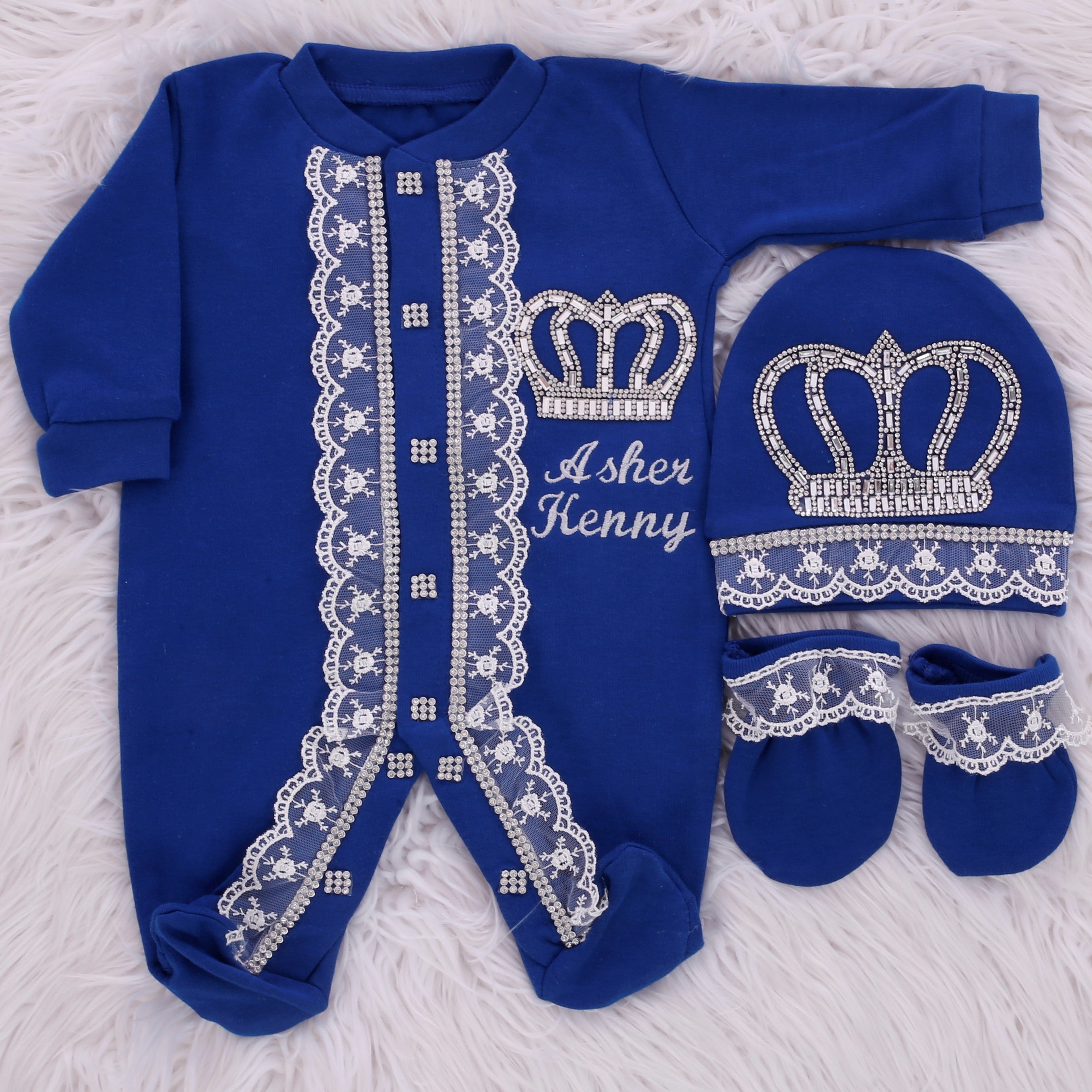 Navy Blue Angelic Prince Set