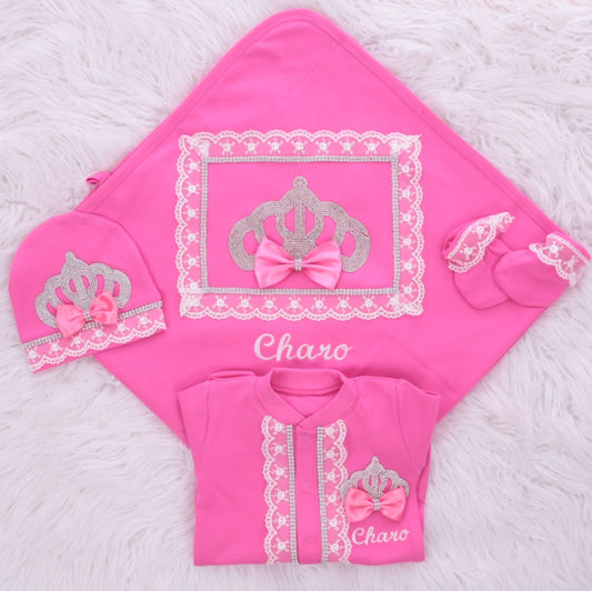 Fuchsia Fantasy Newborn Ensemble