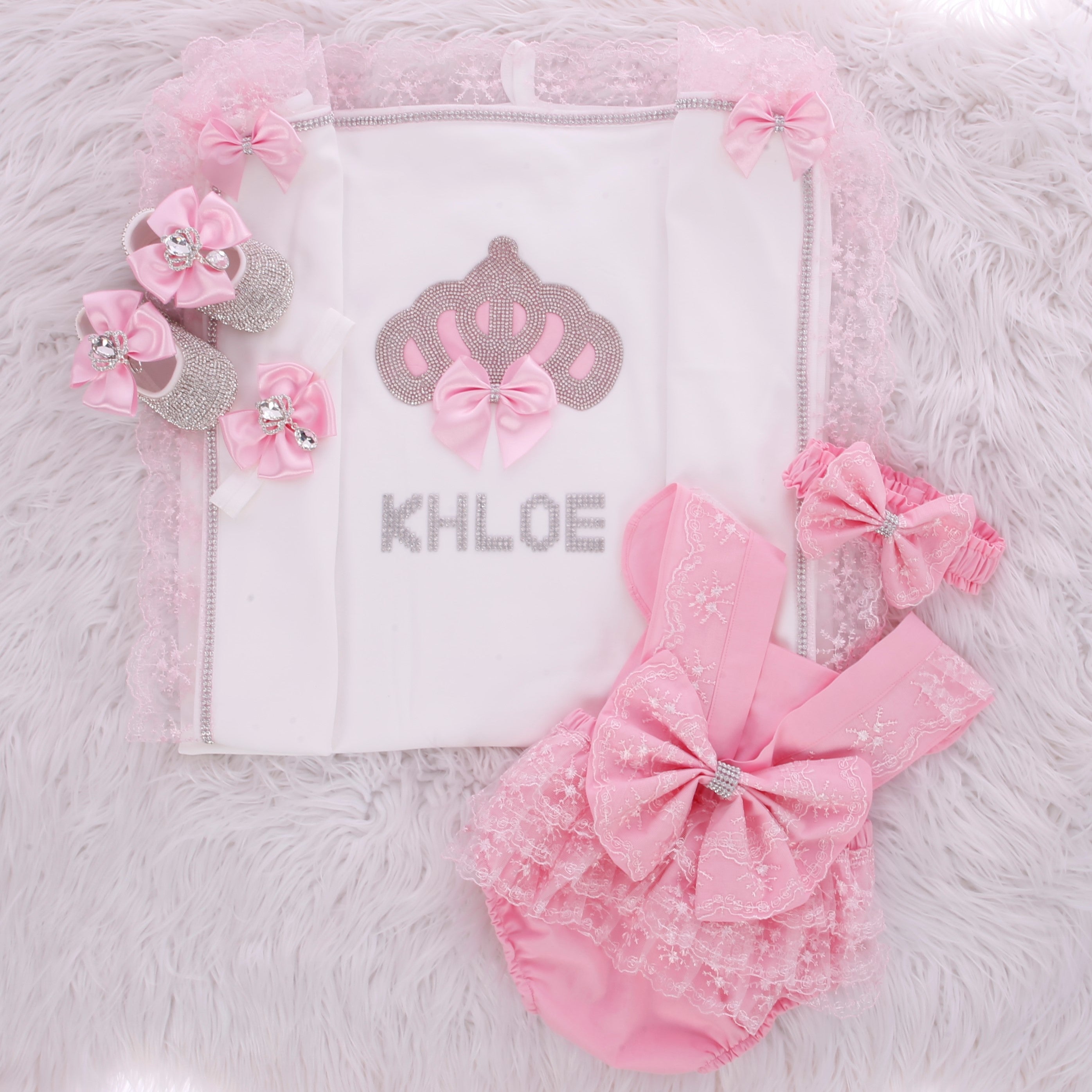 Adorable Pink Baby Treasure Set