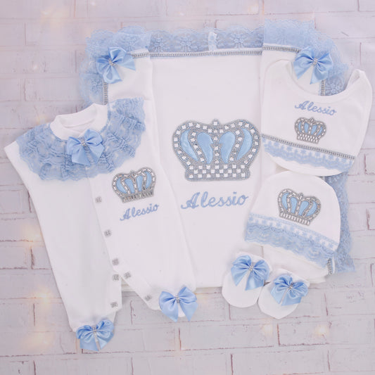 Majestic White & Blue Prince Bliss Set