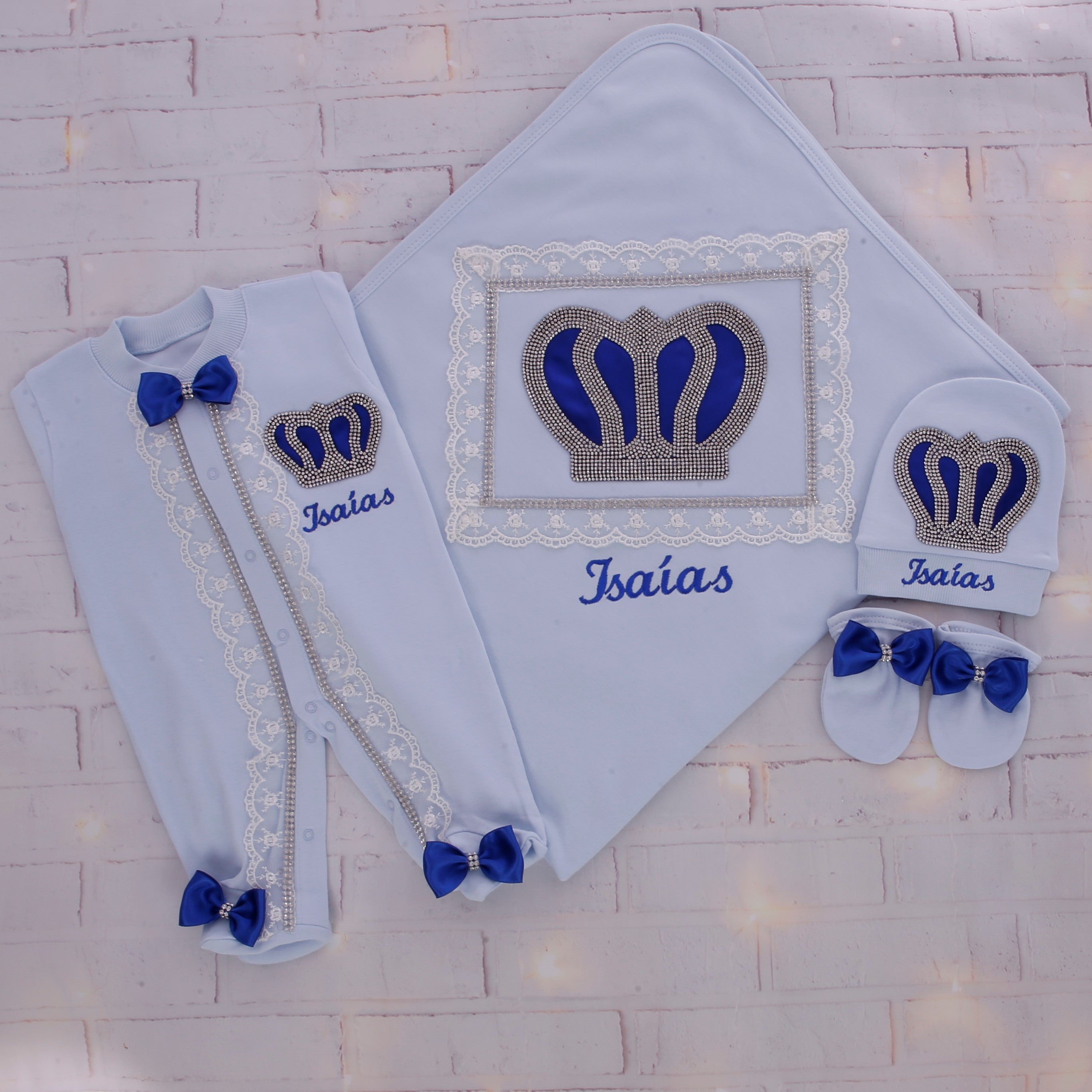 Conjunto de bebé niño Blue Crown Beauty