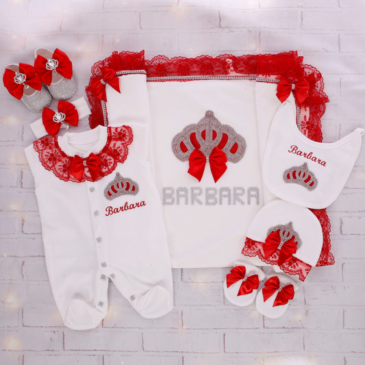 White & Red Crown Grace Set