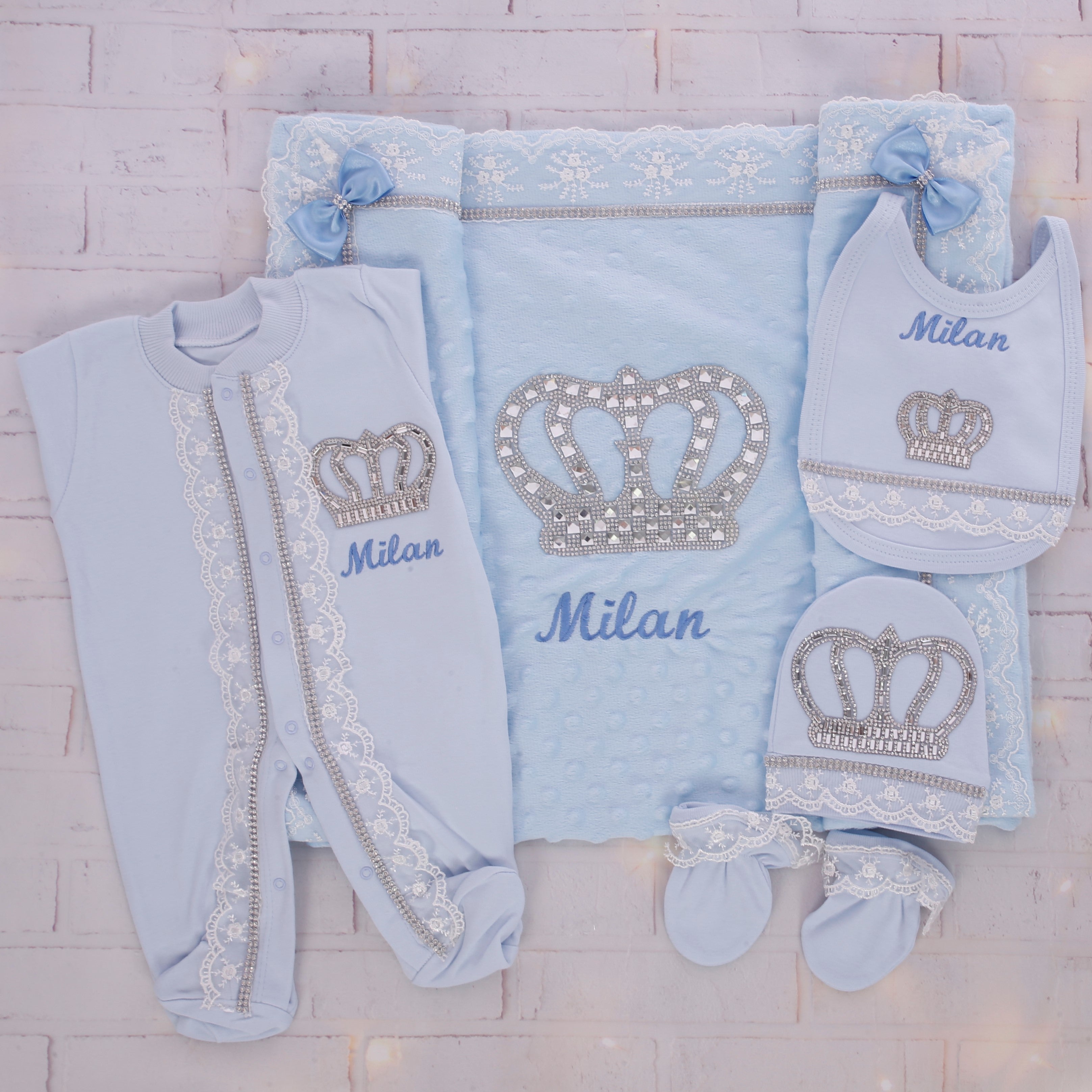 Blue Majesty Delight Baby Boy Set