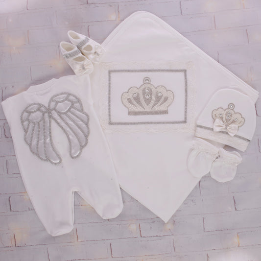 Charming White Royal Baby Set