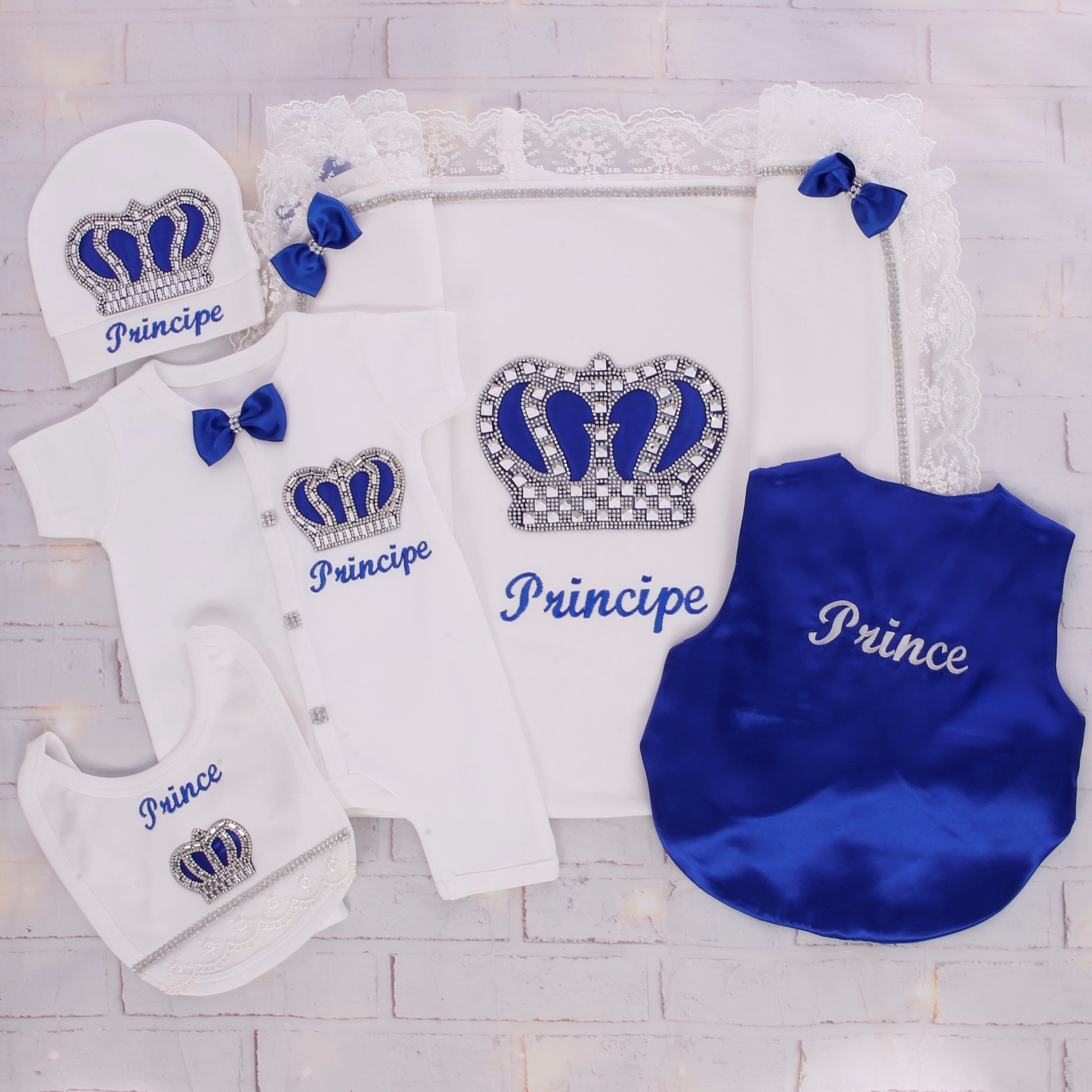 The Royal Blue Crowned Prince's Elegance Set