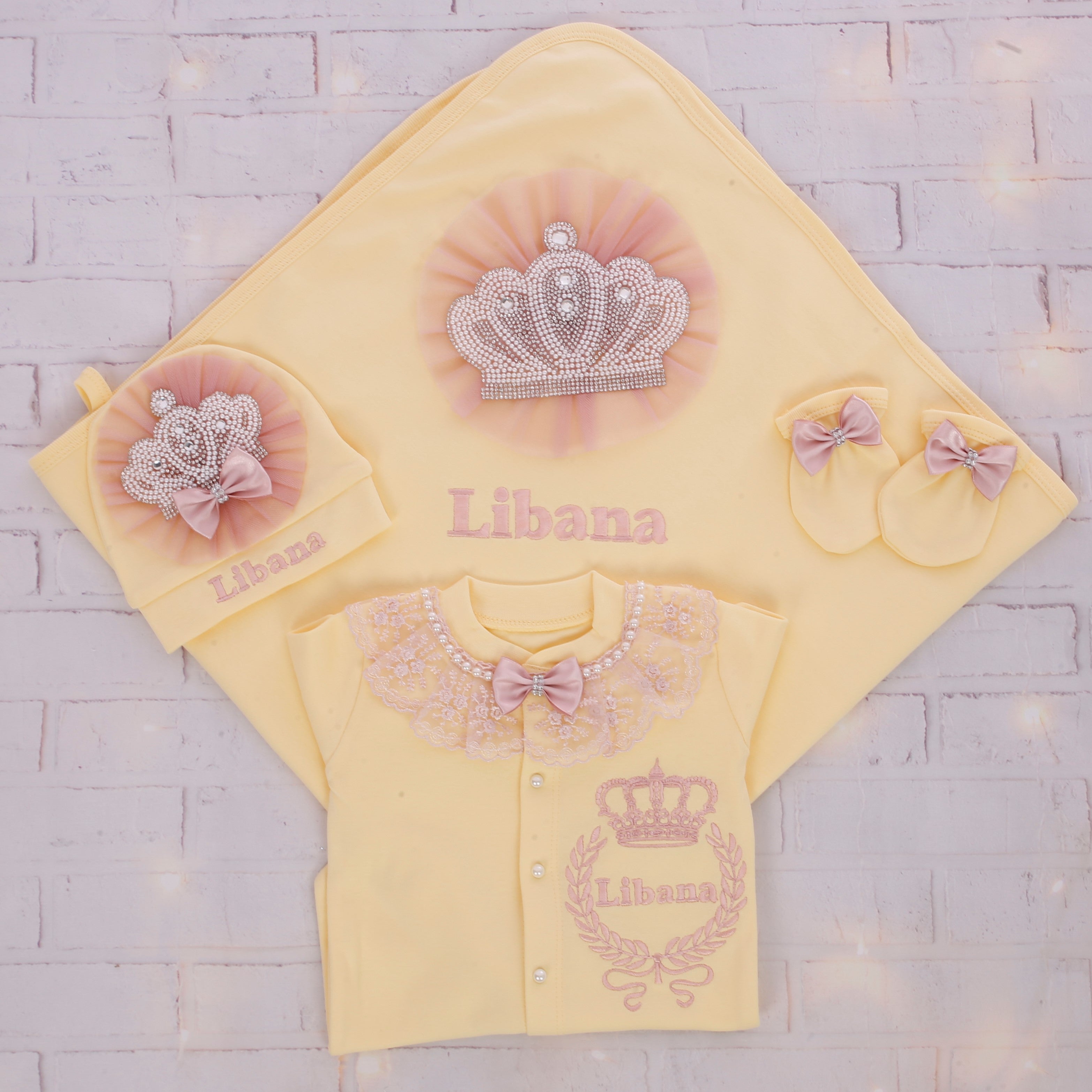 Yellow Royalty Princess Set