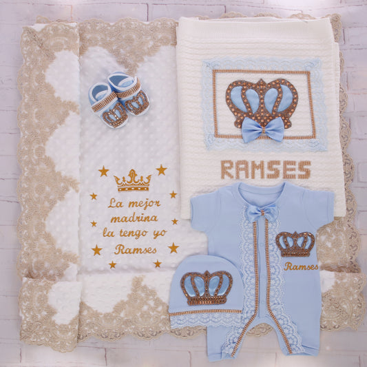 Blue and Gold Royalty Prince Glory Set