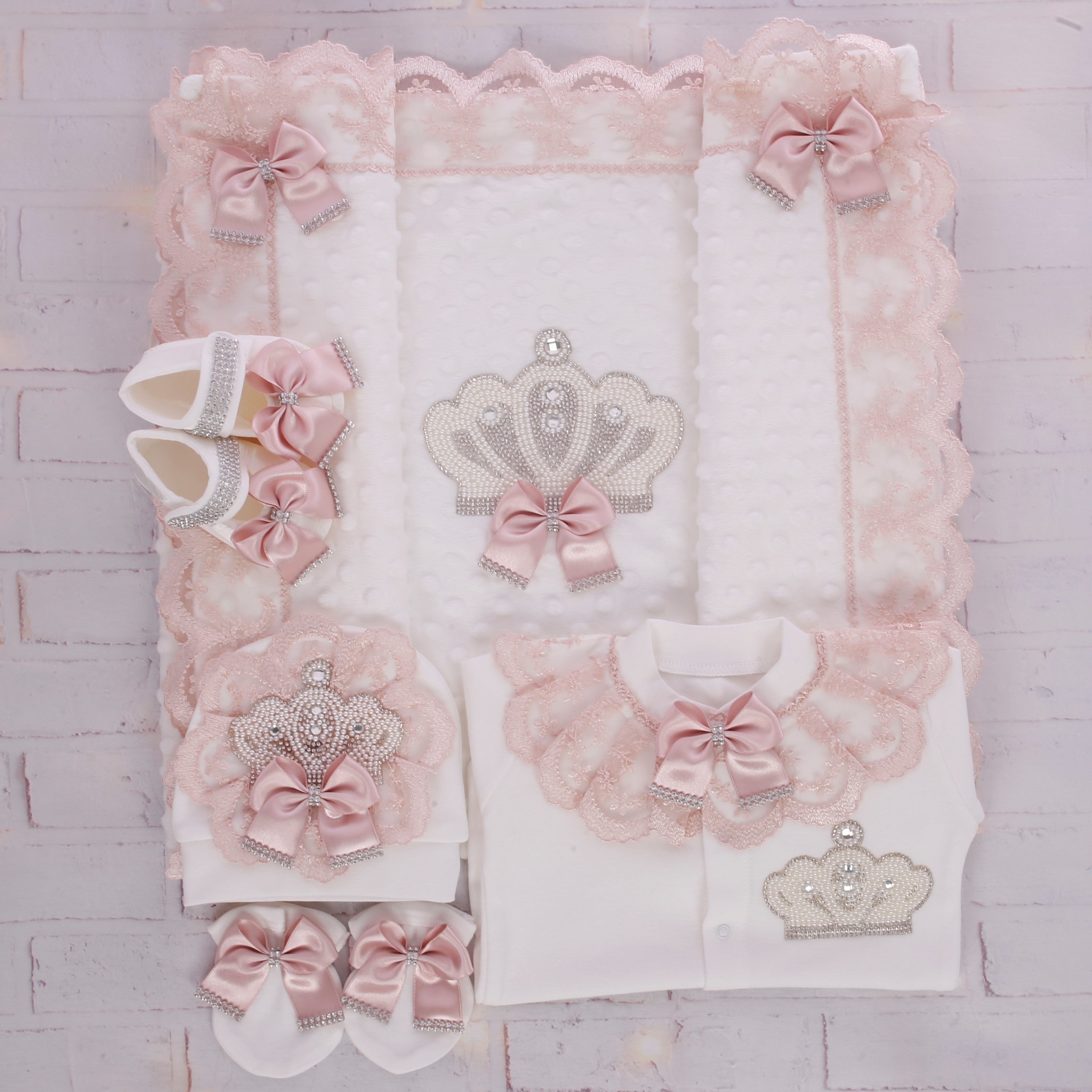 Pink Regal Delight Baby Girl Set