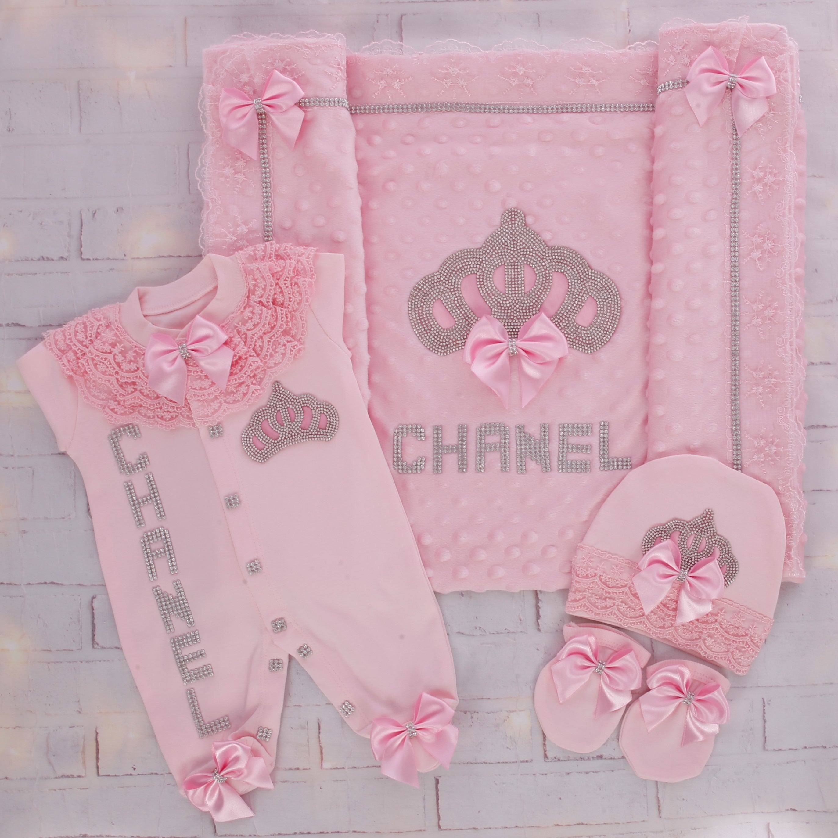 Princess Pink Grace Baby Set