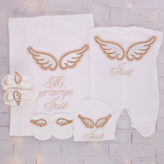 Heavenly Gold Angel Baby Set