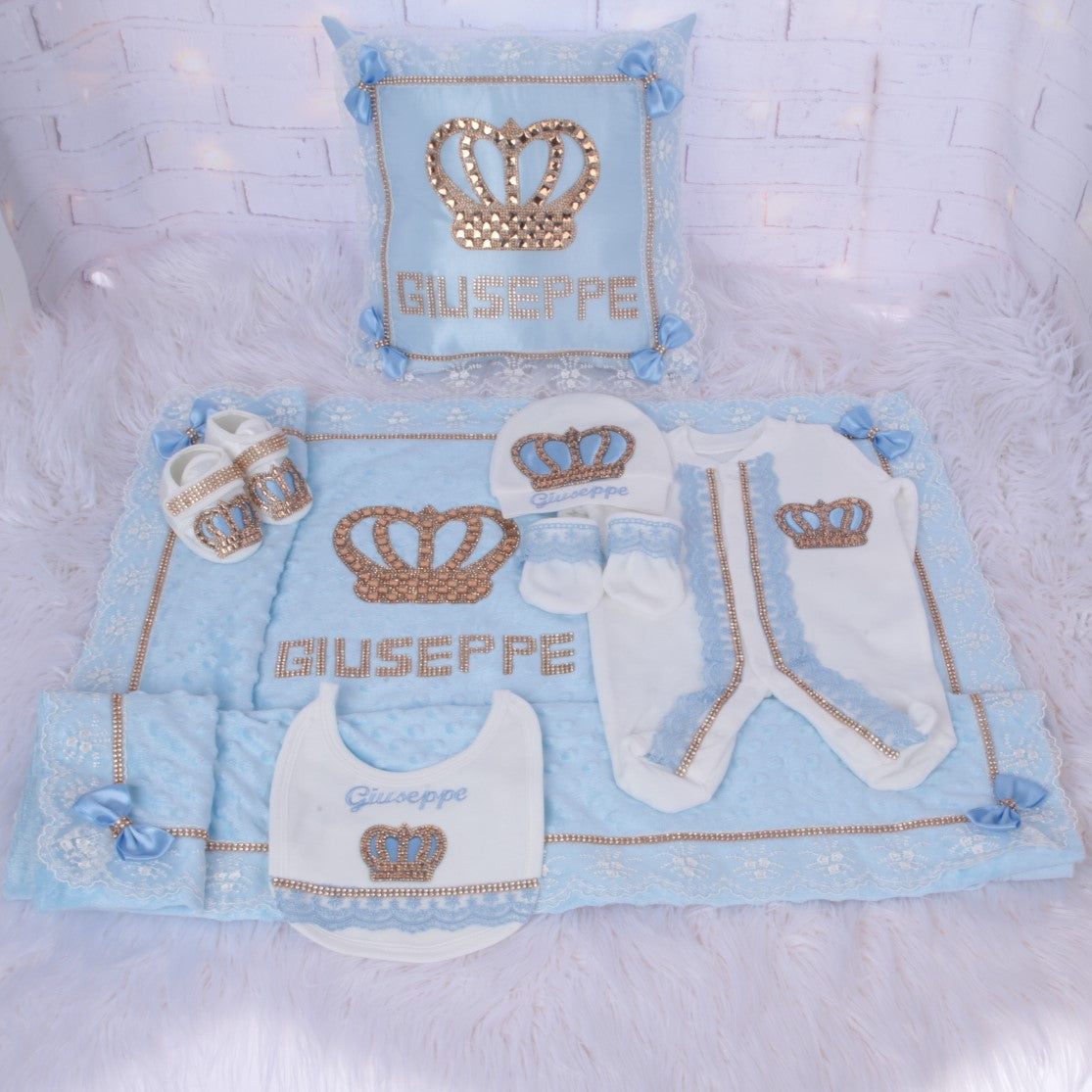 White & Blue Royal Grace Set