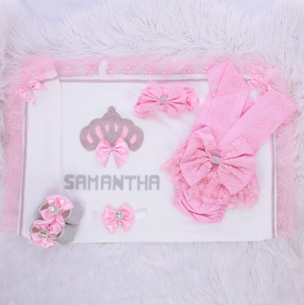 Adorable Pink Baby Treasure Set