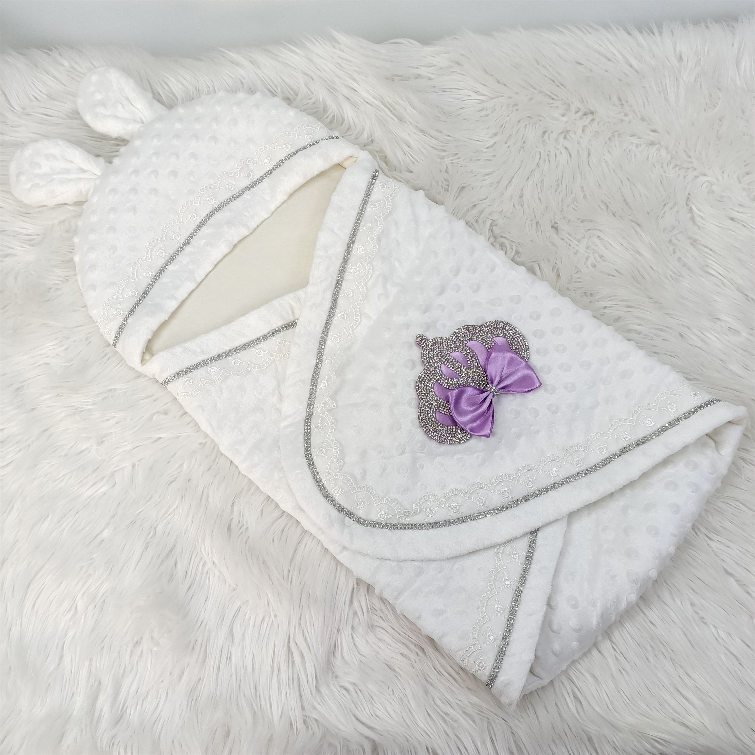 Royal Purple Crown Swaddle