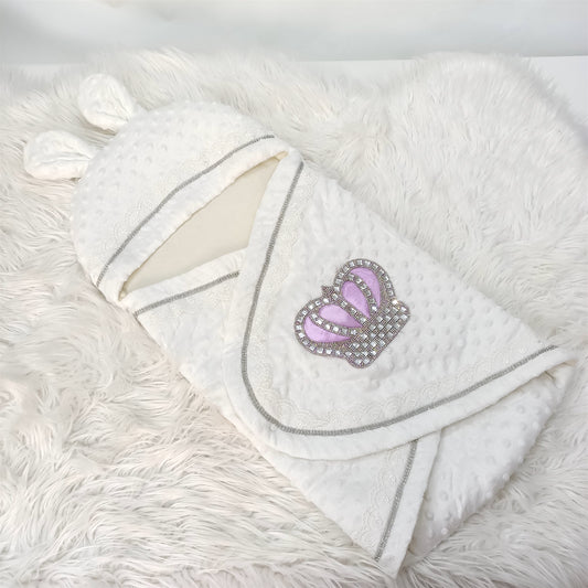 Purple Gem Crown Swaddle