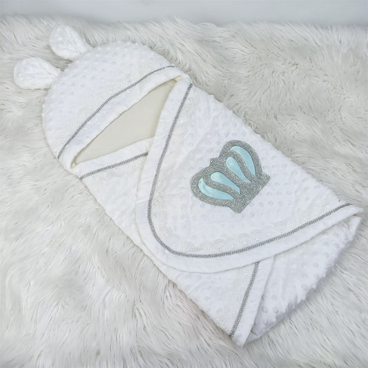 Mint Charm Cute Crown Swaddle