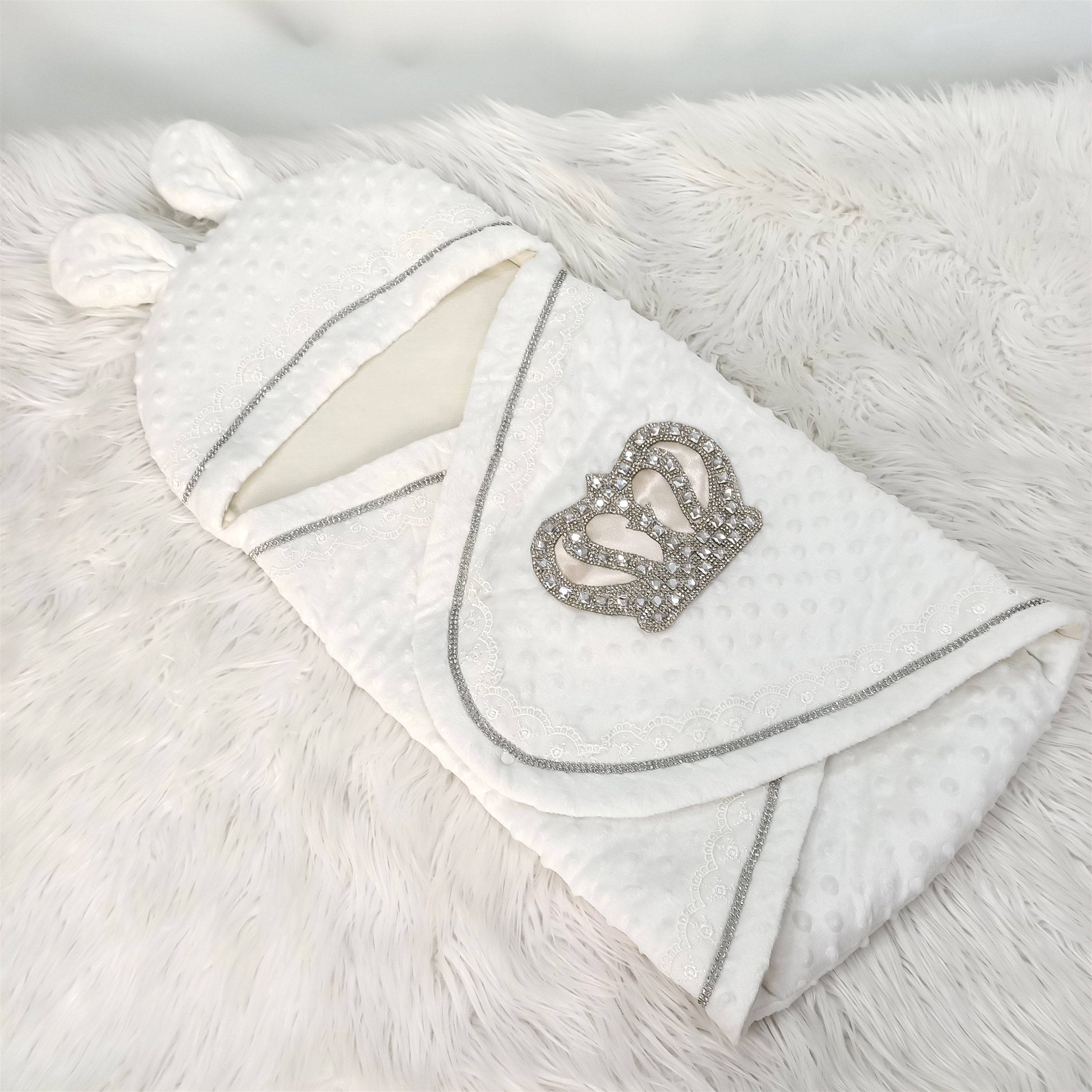 Charming White Crown Swaddle