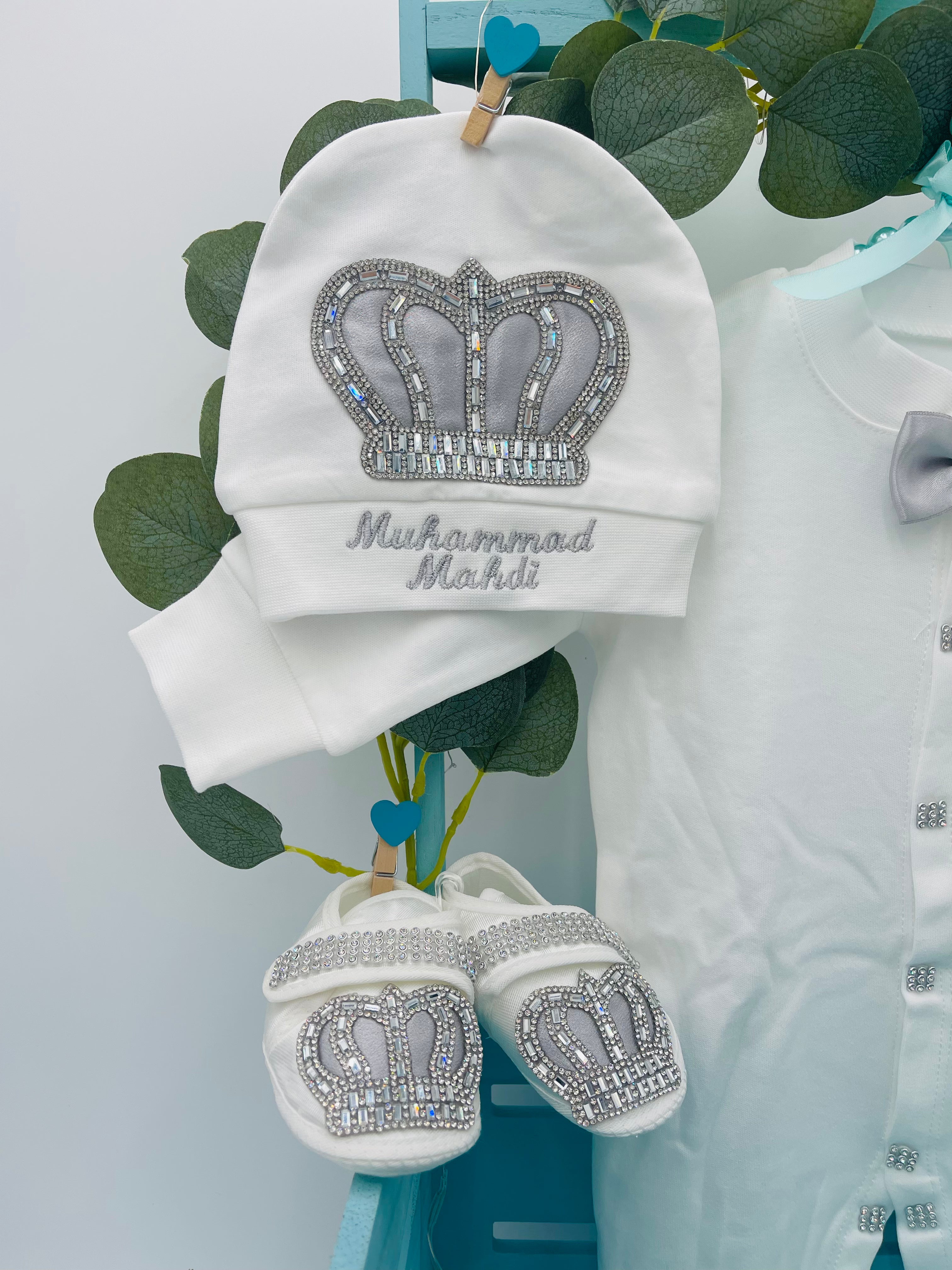 Royal Silver Crown Prince Set